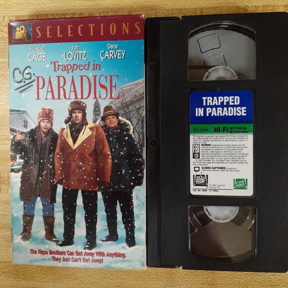 Trapped In Paradise 1994 VHS Nicolas Cage Dana Carvey Madchen Amick Jon Lovitz - Picture 7 of 9